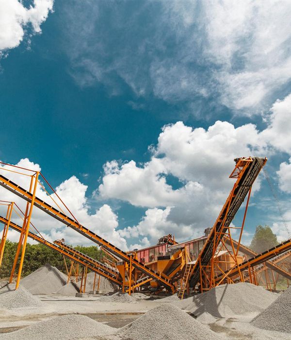 Advanced cone crusher system processing copper ore in mining operation